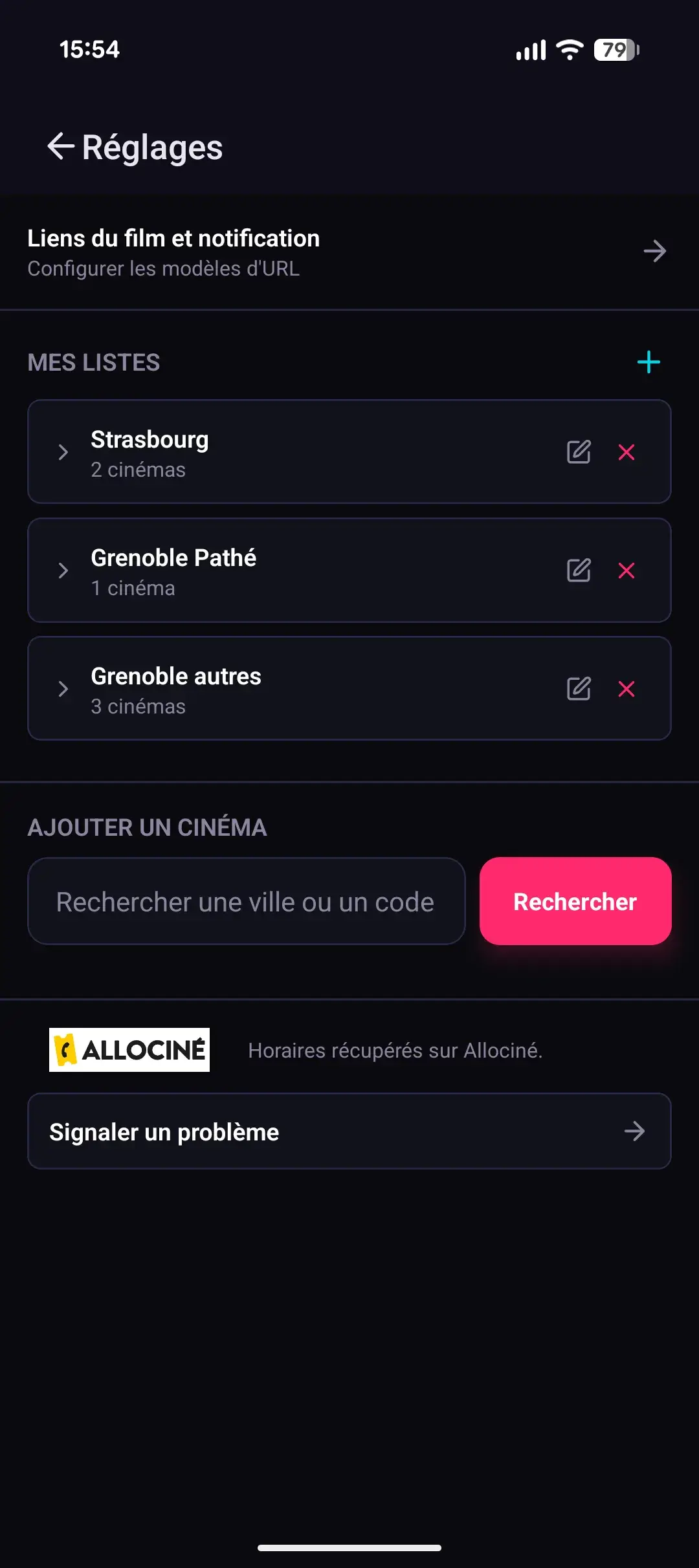 Screenshot Settings